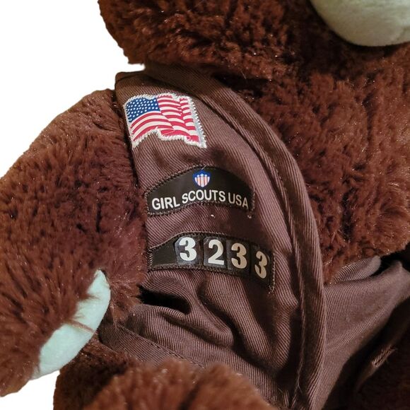 GIRL SCOUT  BUILD A BEAR Brownie Clothing Thin Mint Bear COLLECTIBLE - Picture 3 of 8